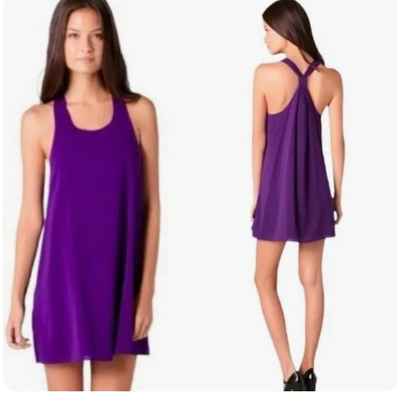 Alice + Olivia Trina Tunic Dress Purple - Picture 4 of 7